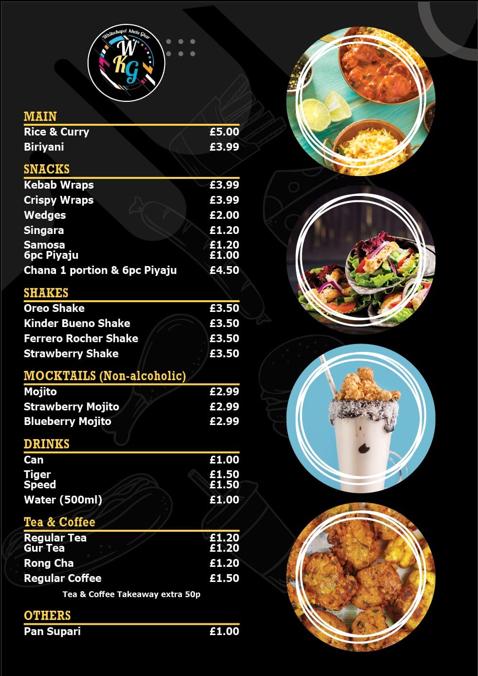 Whitechapel Khela Ghar Menu